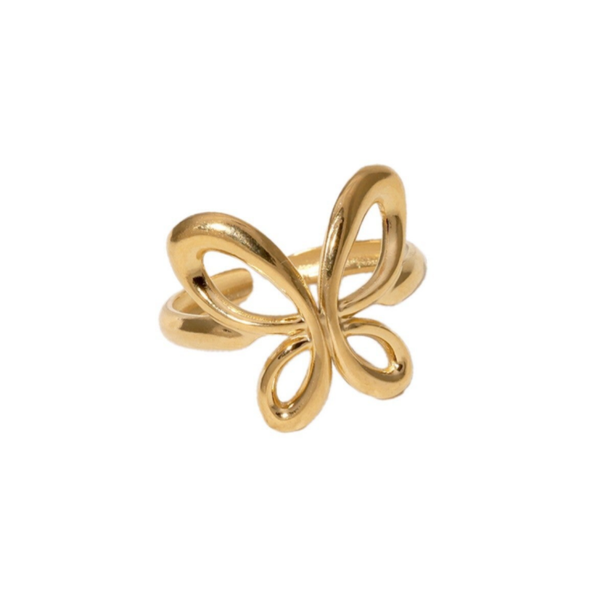 Papillon ring gold