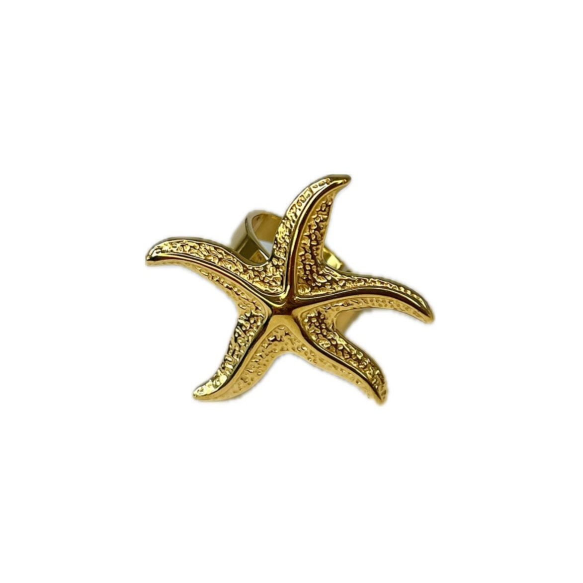 Starfish ring gold