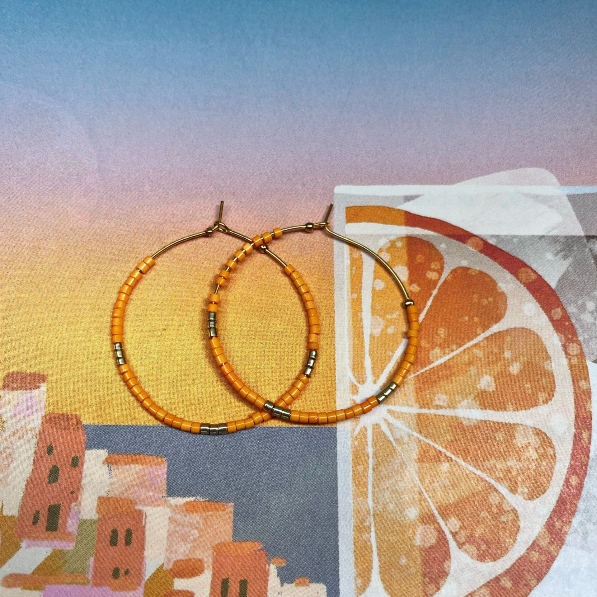 Pigalle hoops orange