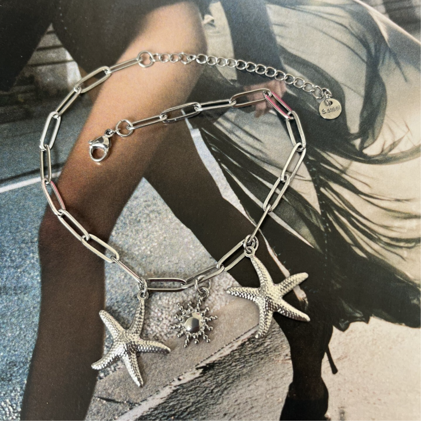 Starfish ankle bracelet