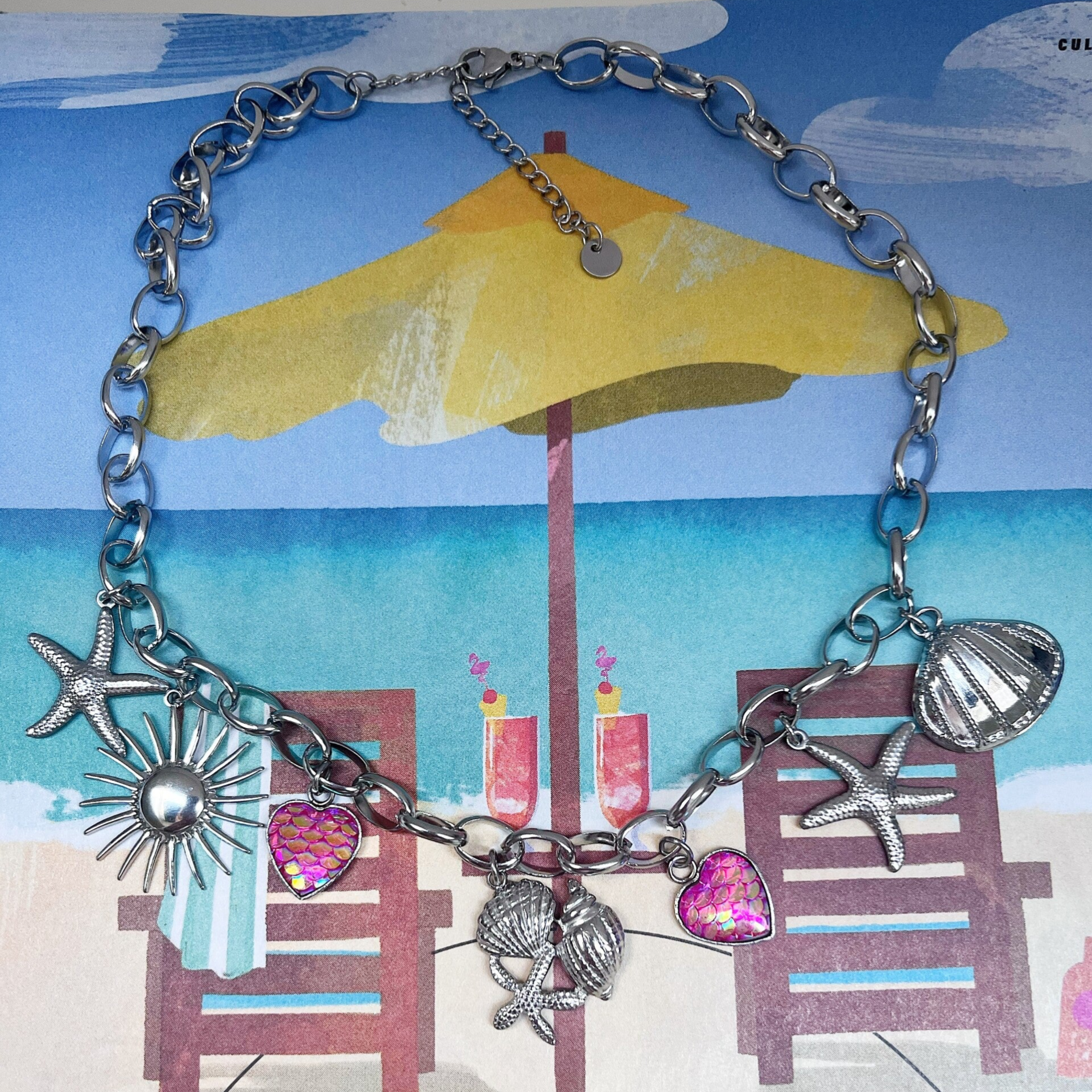 Sunbeam necklace silver