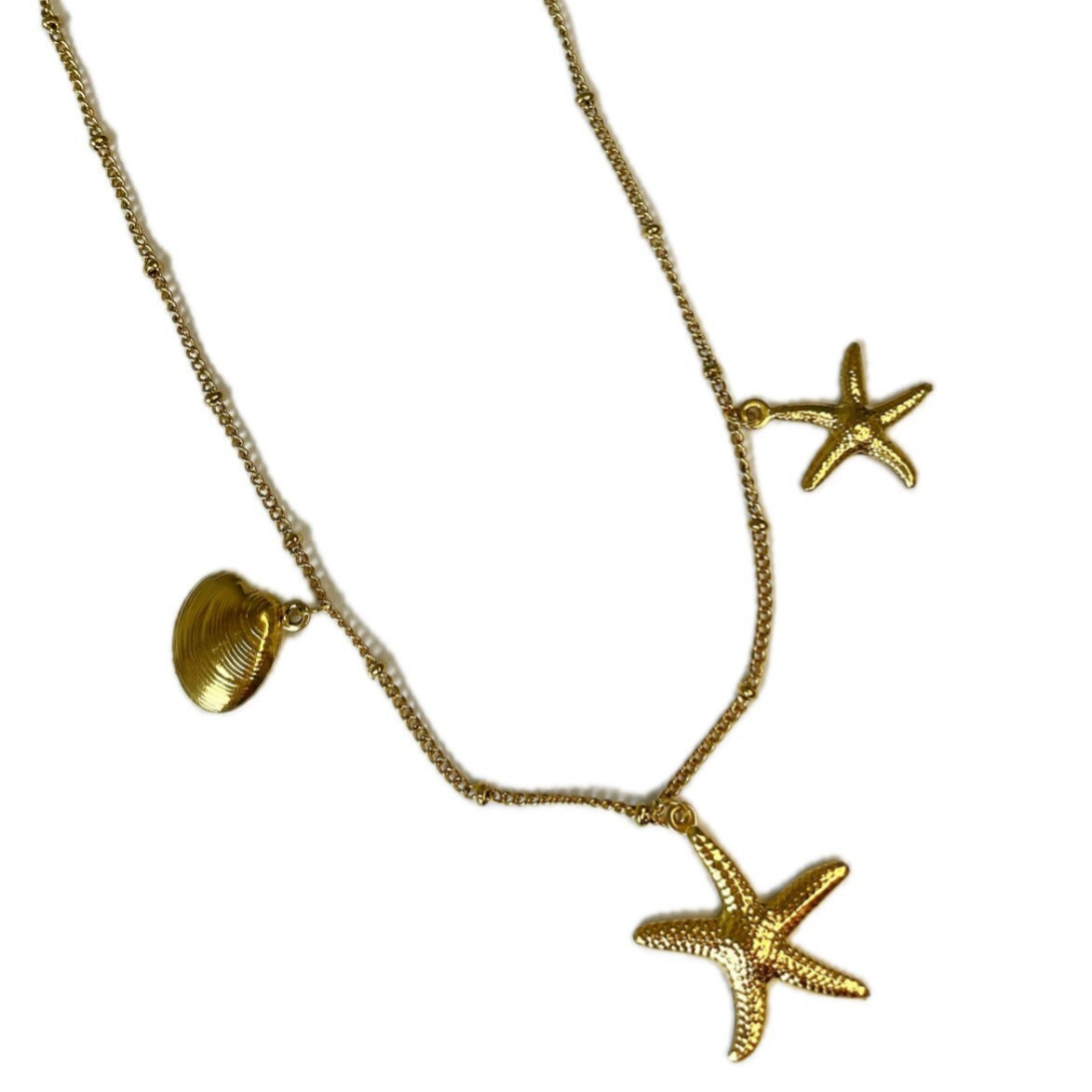 Ocean necklace gold