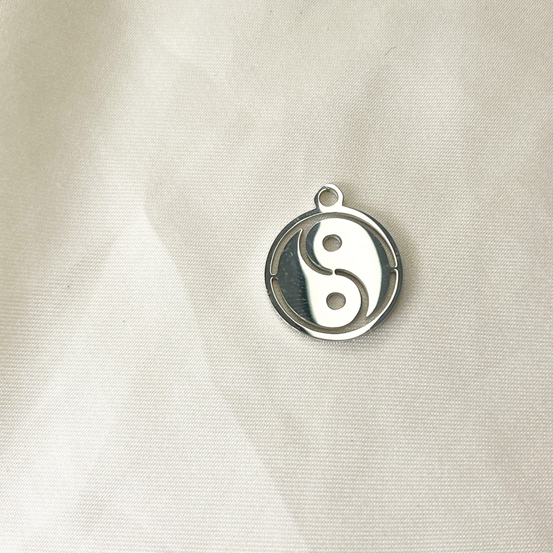 Yin yang bedel zilver