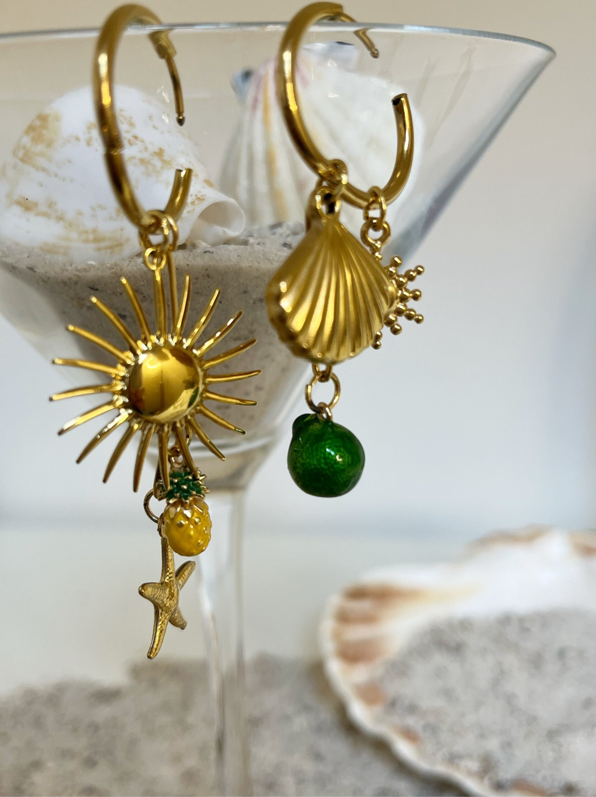 Sicilia earrings gold