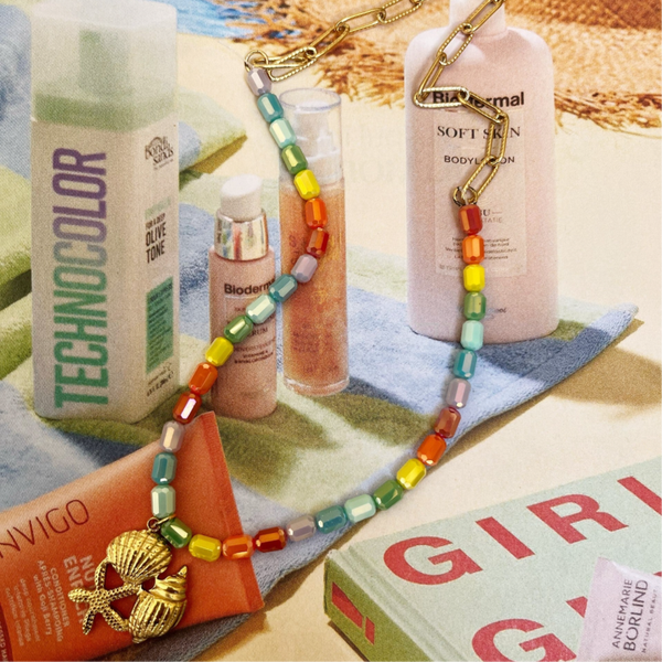 Tropical necklace gold