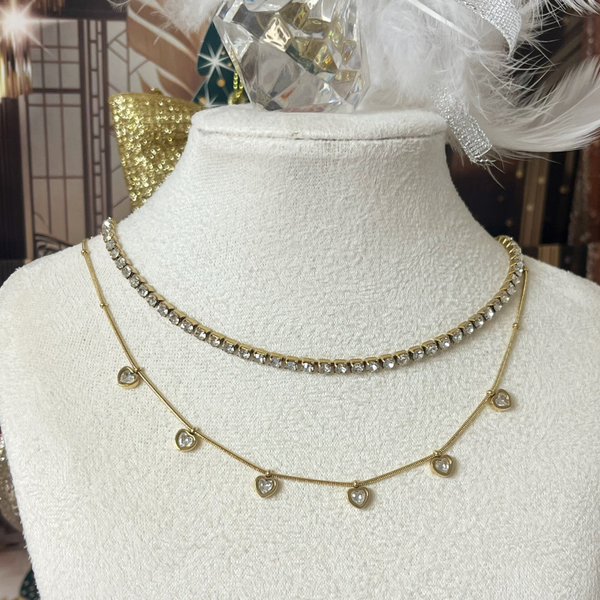 Valentine necklace gold