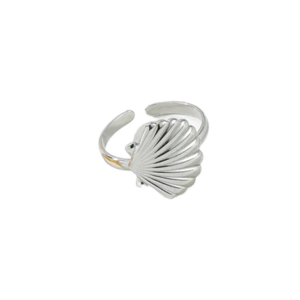 Shell ring silver