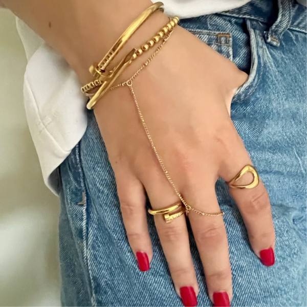 Lexi bracelet/ring gold