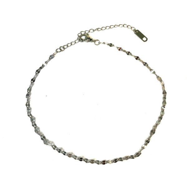Cove ankle bracelet silver