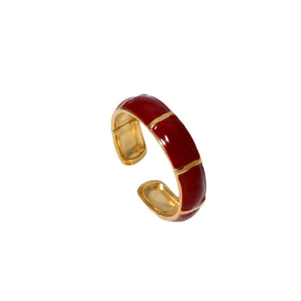 Burgundy ring