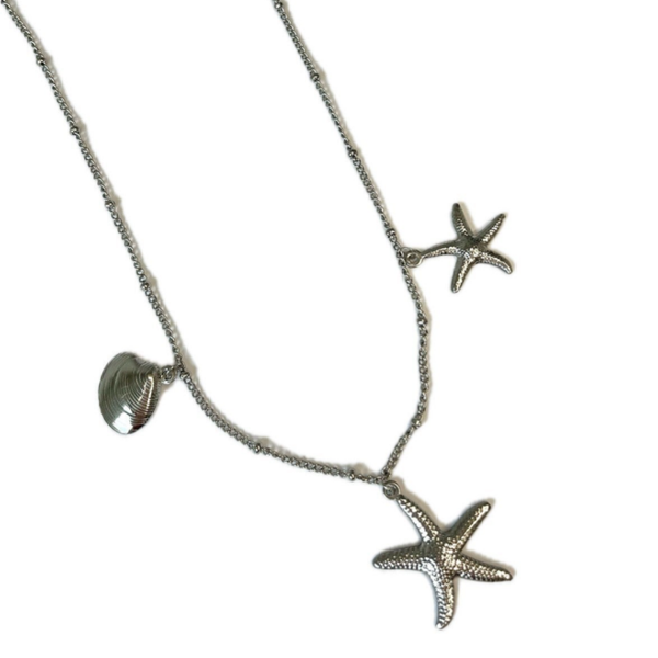 Ocean necklace silver