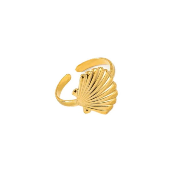 Shell ring gold