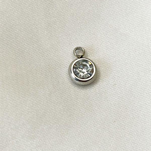 Zirkoon steen wit zilver