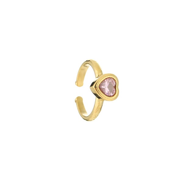 Pink diamond ring gold
