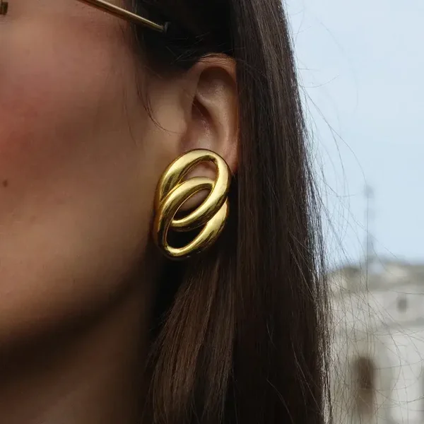 Kaya earrings gold