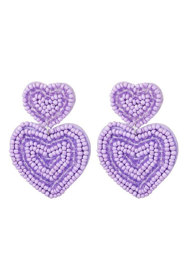 Cupido earrings purple