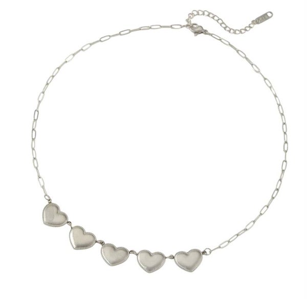 Crush on you necklace silver