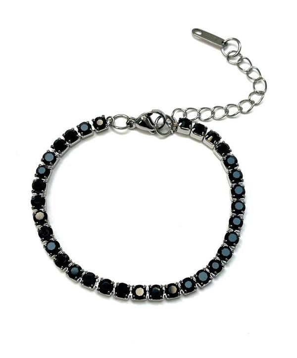Santa baby bracelet silver/black