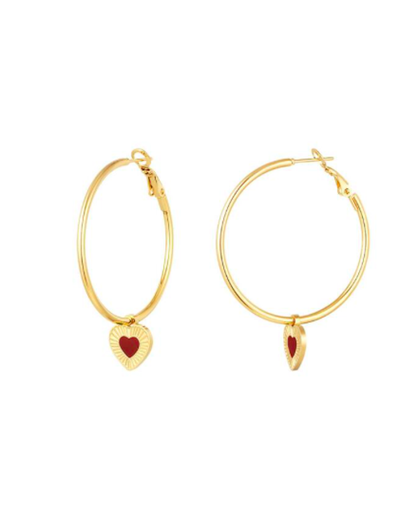 Hula hoops gold red