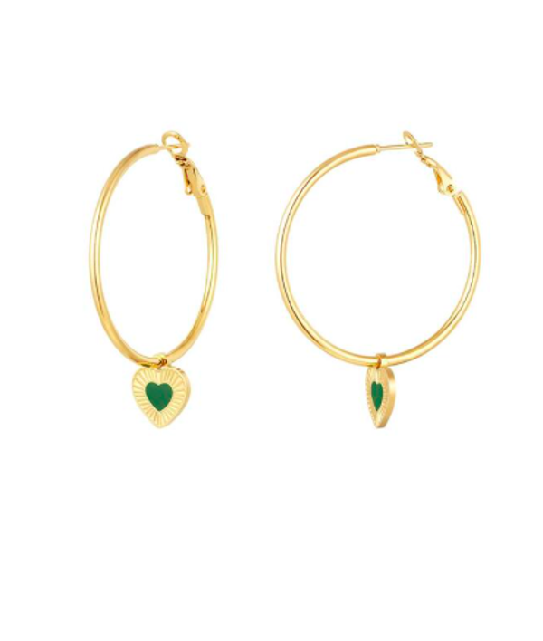 hula hoops green gold