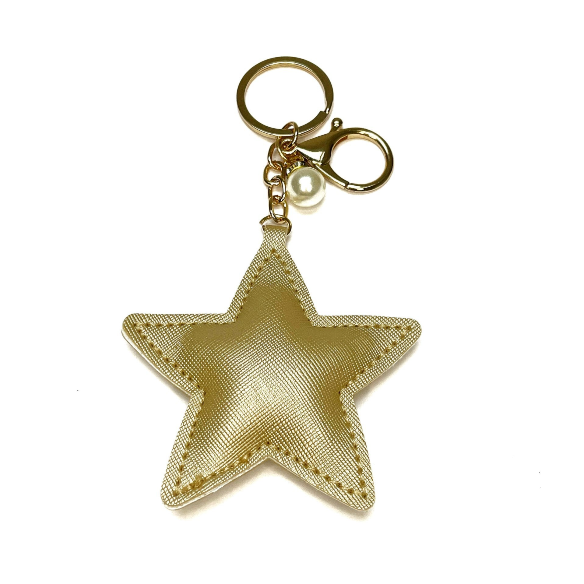 Star gold bag pendant