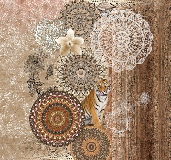 Vliesbehang repeterend 300 cm dessin Mahdi