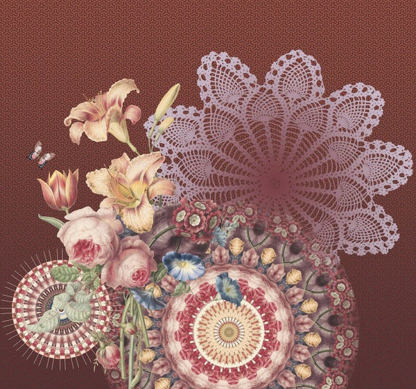 Vliesbehang repeterend 300 cm dessin Manish