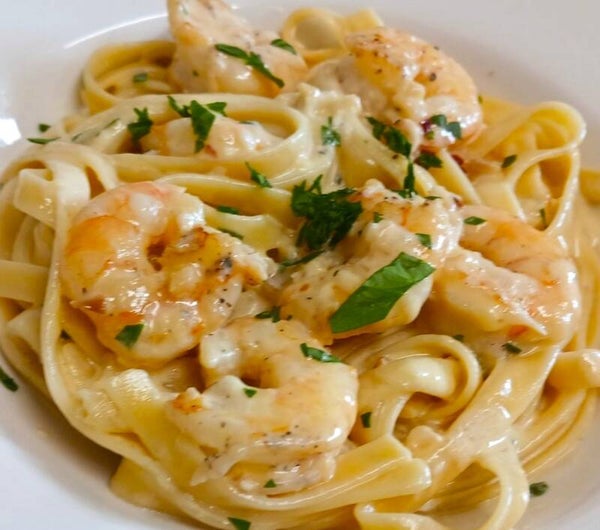 Creamy Garlic Prawns