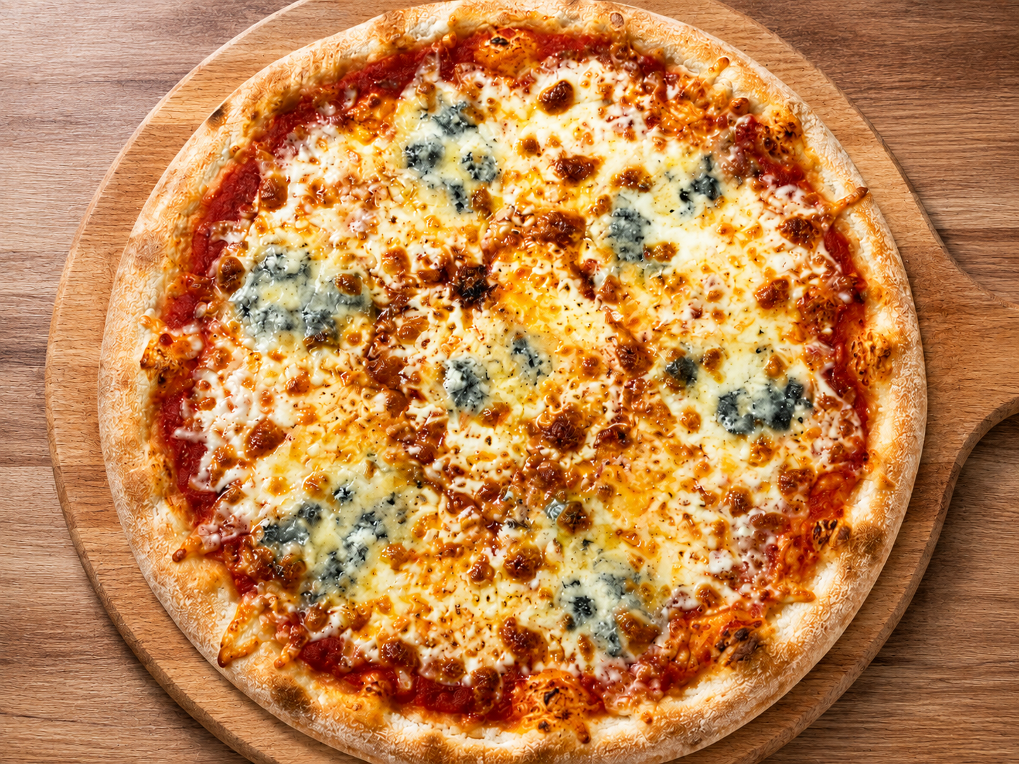 Four cheese pizza