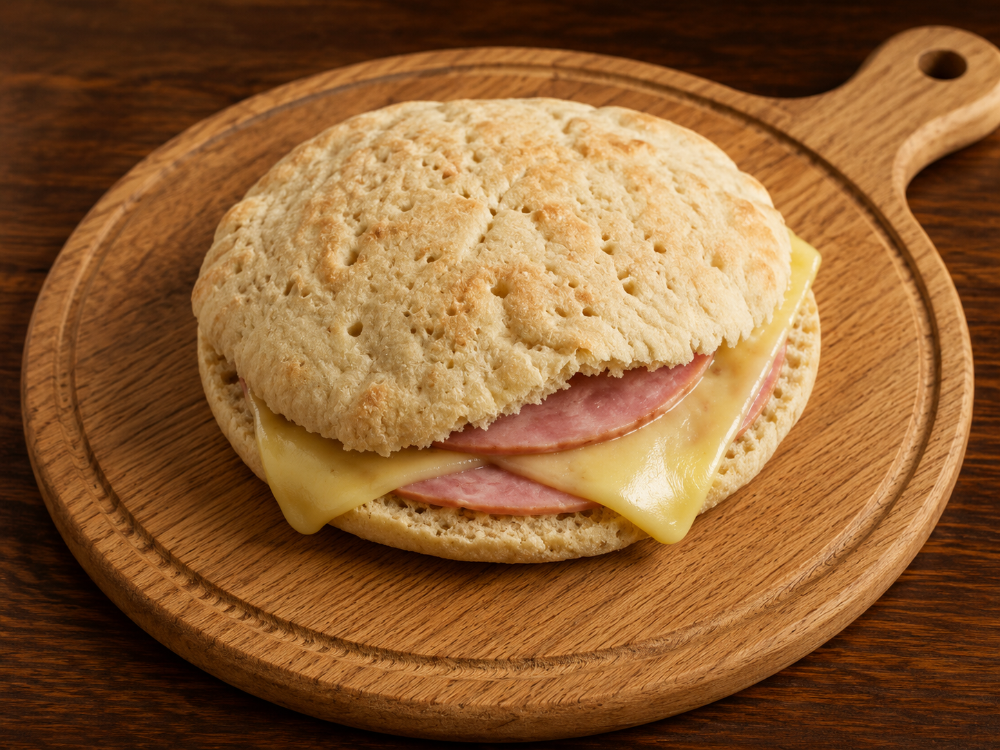 Turks brood met ham en kaas
