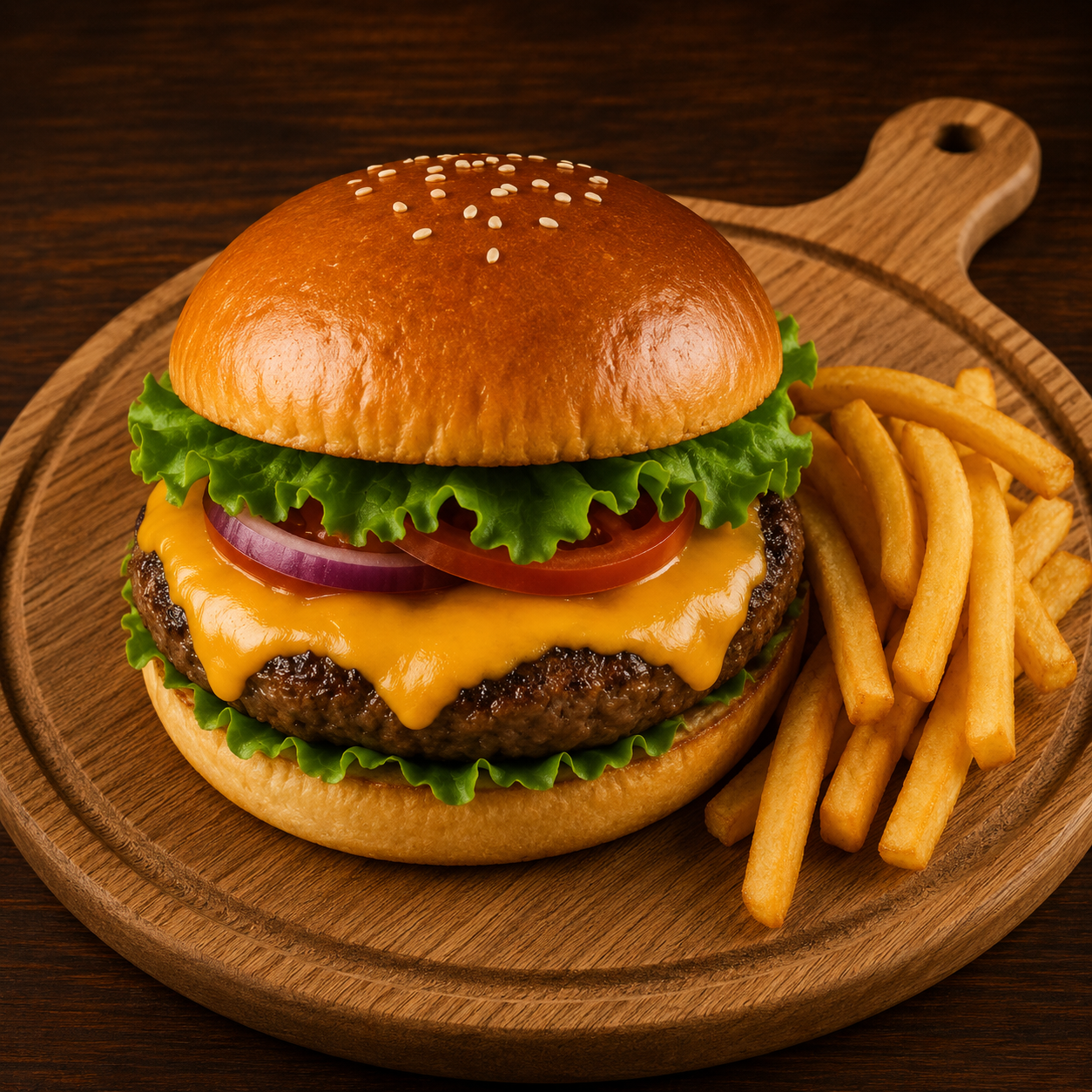 Broodje hambergur menu