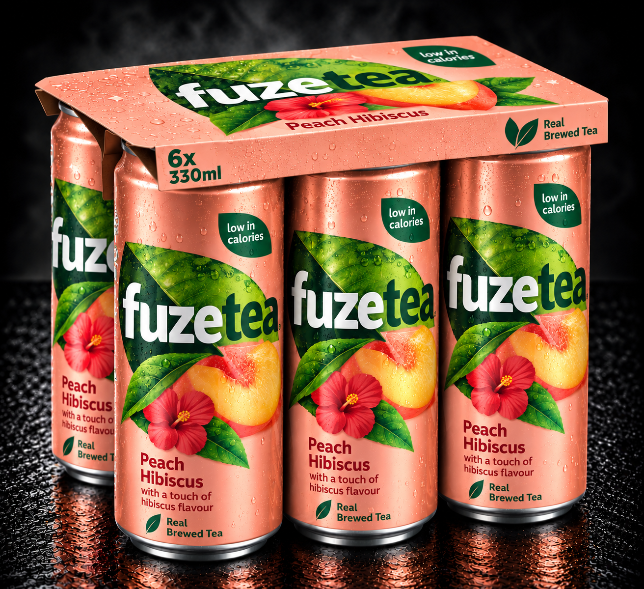 Fuze Tea Peach Hibiscus 6x330ml