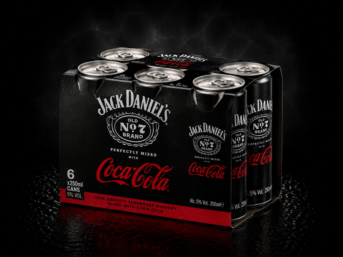 Jack Daniel's & Coca-Cola 6x250ml