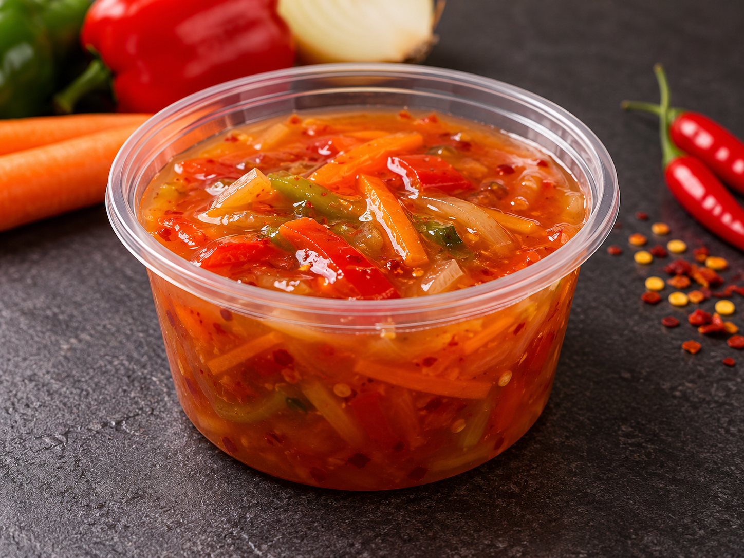 Groenten Sweet/Chilli Sauce Formagio Roomsaus