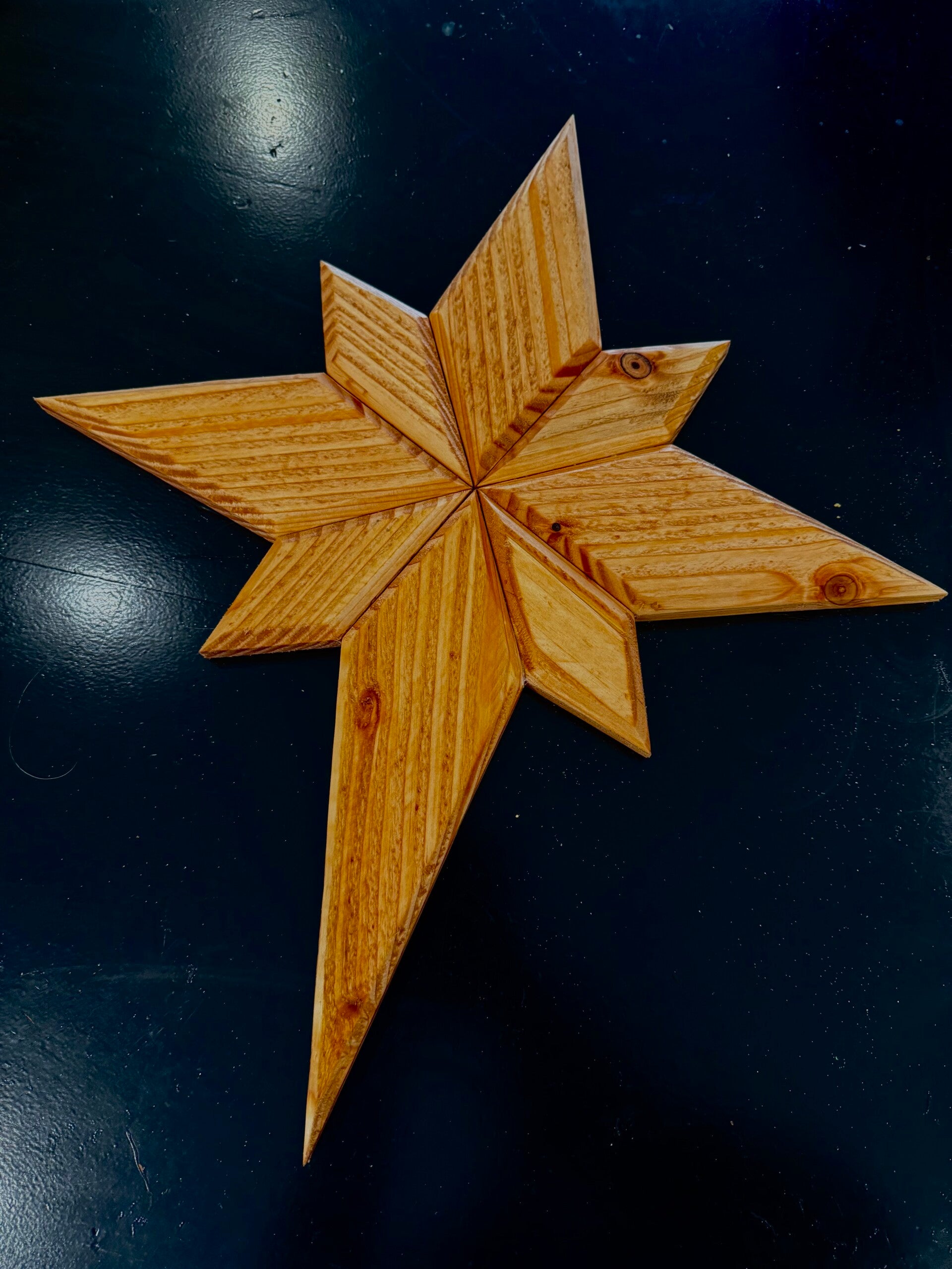 ⭐ Ster van Bethlehem – 8-puntige houten ster
