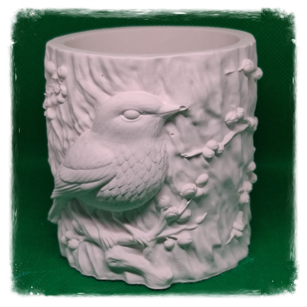 Pot a crayons oiseau