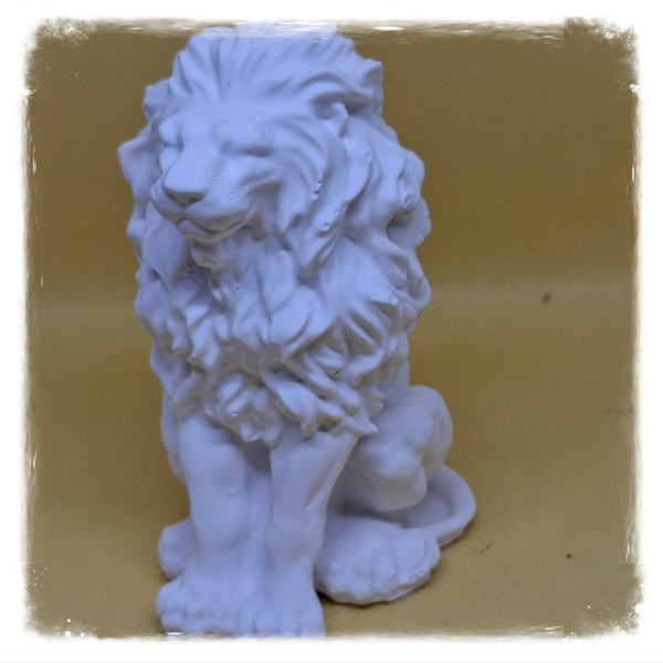 Décoration lion en résine