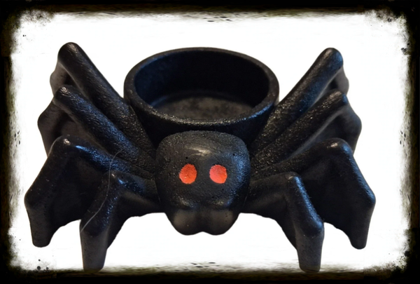 Araignée Noire Halloween - Vide-poche décoratif yeux rouges -