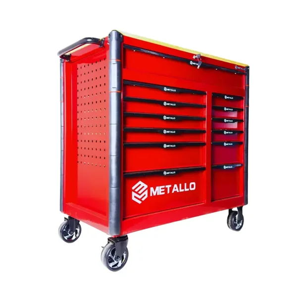 Metallo XXL workshop trolley | 10 full drawers + 3 storage compartments | Lockable