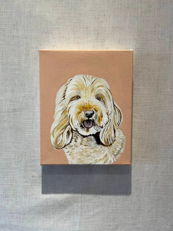 Pet Portrait in Acrylic painting