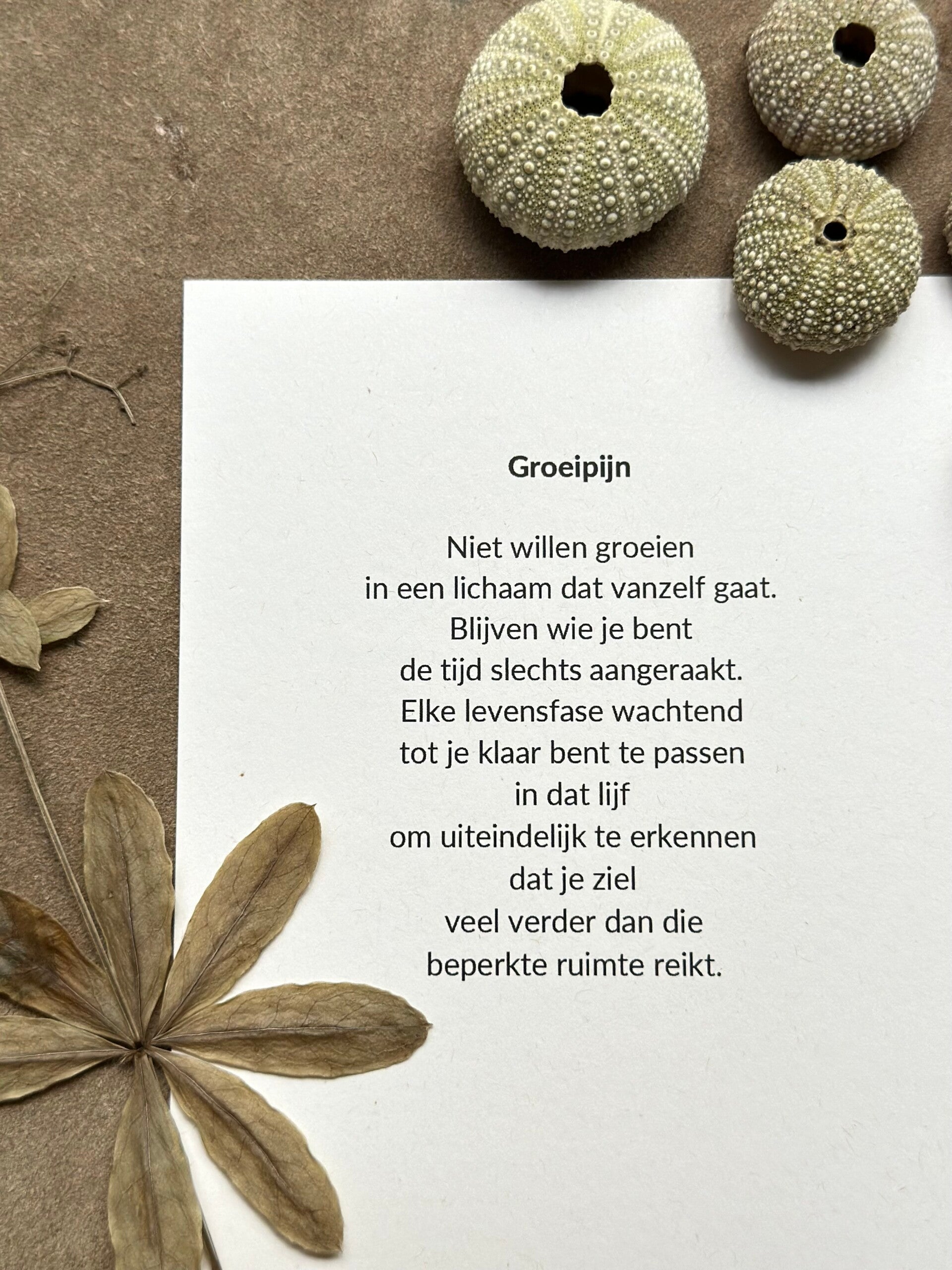 Gedicht GROEIPIJN