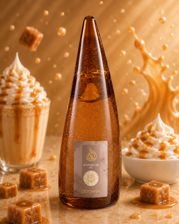 🍮 Gel Hydratant Gourmand D’Donna XXL – 260 ml  crème caramel et vanille