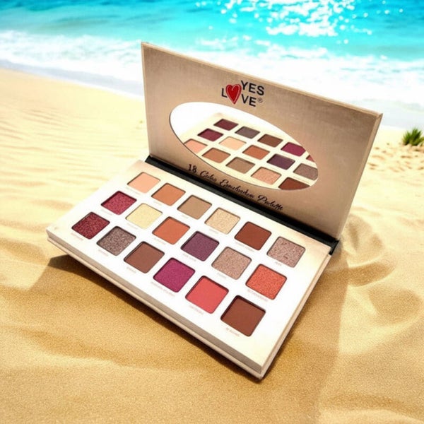 ✨ Palette de Fards à Paupières YES LOVE – 18 Couleurs 💖👁️