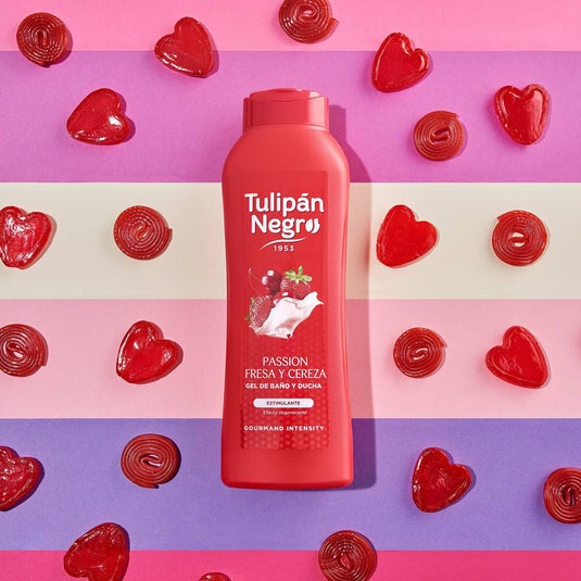 Gel douche fraise et crème