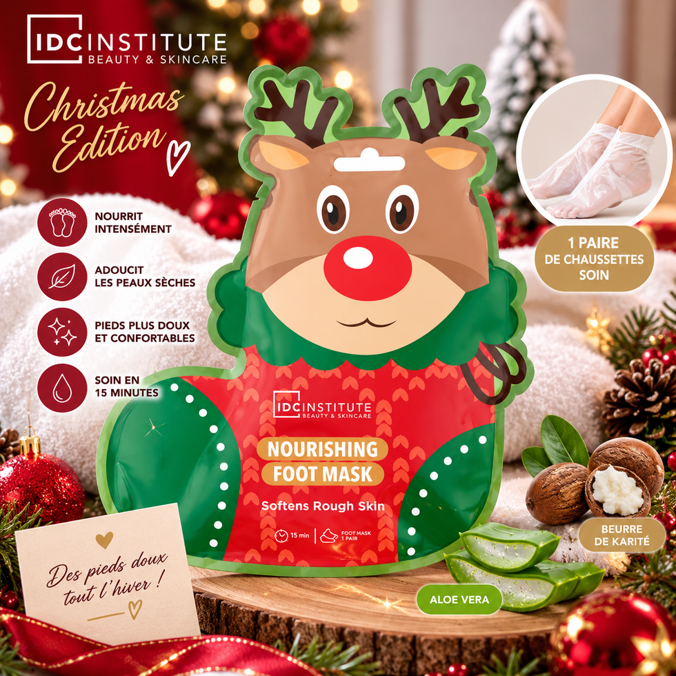 Un adorable masque chaussettes pour les pieds en édition spéciale Noël