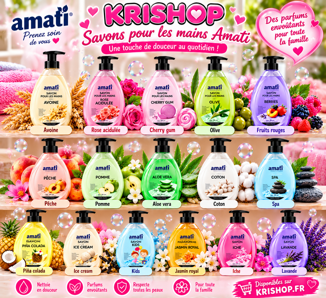 🌸🍓🍏 savons pour les mains 🌸🍓🍏