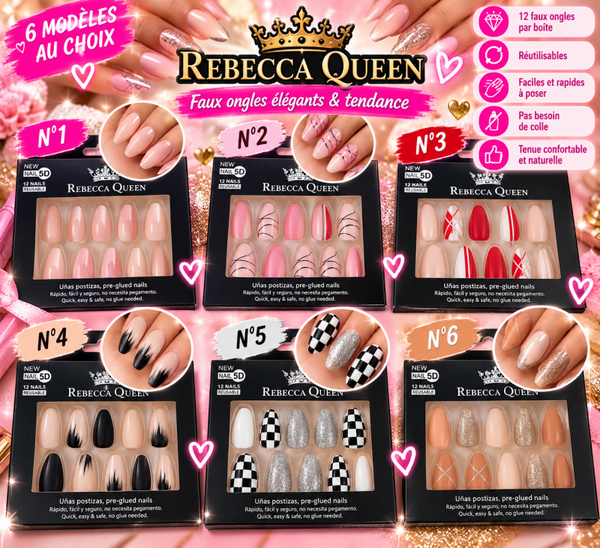 💅✨ Faux ongles Rebecca Queen – 6 modèles au choix ! ✨