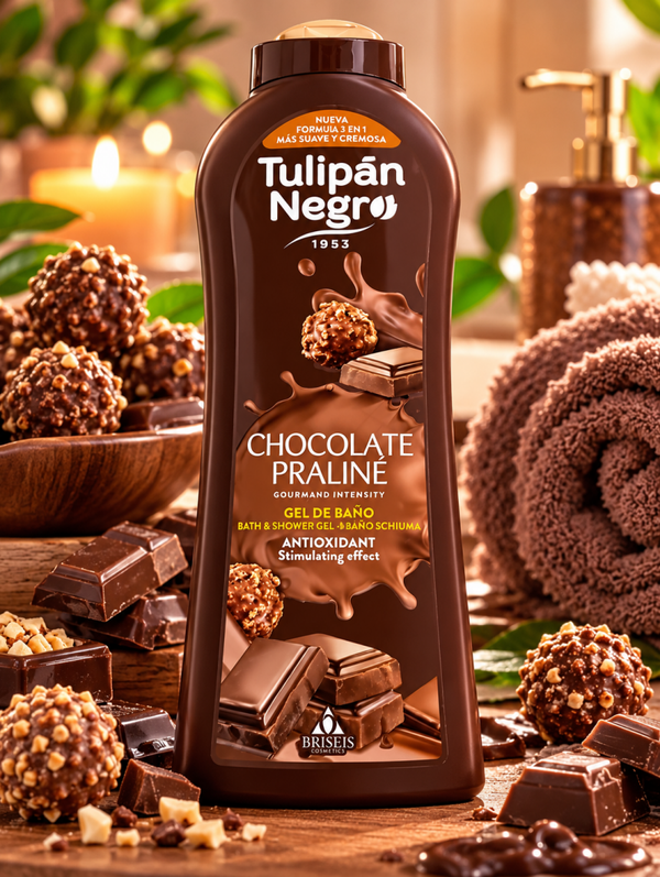 ✨ Gel douche Tulipán Negro – Chocolate Praliné ✨