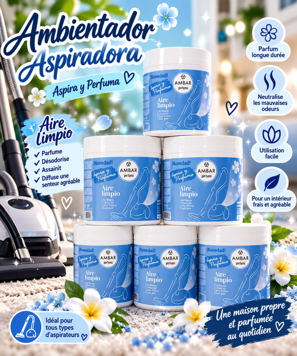 🩵✨ DÉSODORISANT POUR ASPIRATEUR AMBAR – AIR LIMPIO ✨🩵