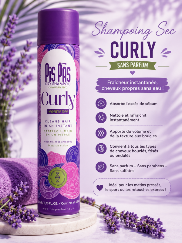 💜 Shampoing Sec Curly – Sans Parfum 💜